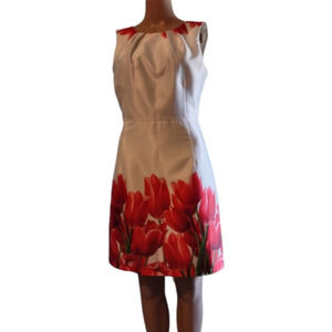 Nwot Topcapy Floral Sleeveless Sheath DressSize Eur 36 US 6